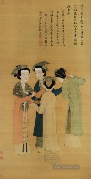  Damen Kunst - Hofdamen der ehemaligen Shu alten China Tinte